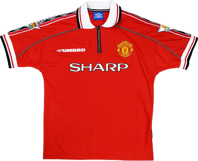 MANCHESTER UNITED HOME SHIRT 98/00 1999 Treble Winners