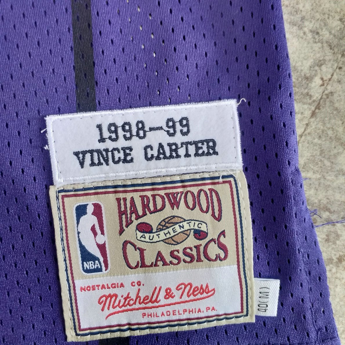 Classics - Authentic Jersey NBA Raptors Vince Carter 1998-99