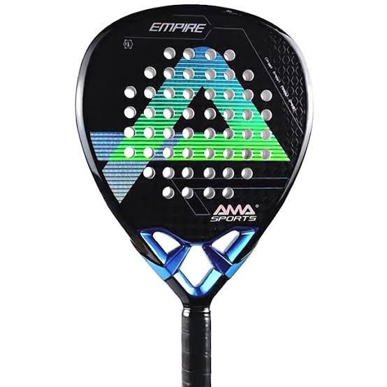 PADEL: PADEL RACKETS:AMA EMPIRE PADEL RACKET (BLUE/BLACK)