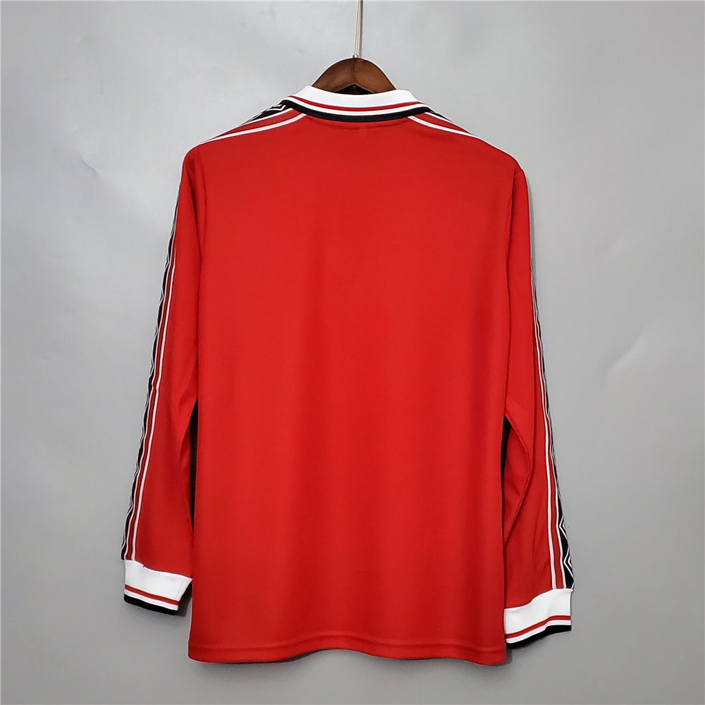Long Sleeve MANCHESTER UNITED HOME SHIRT 98/00 1999 Treble Winners