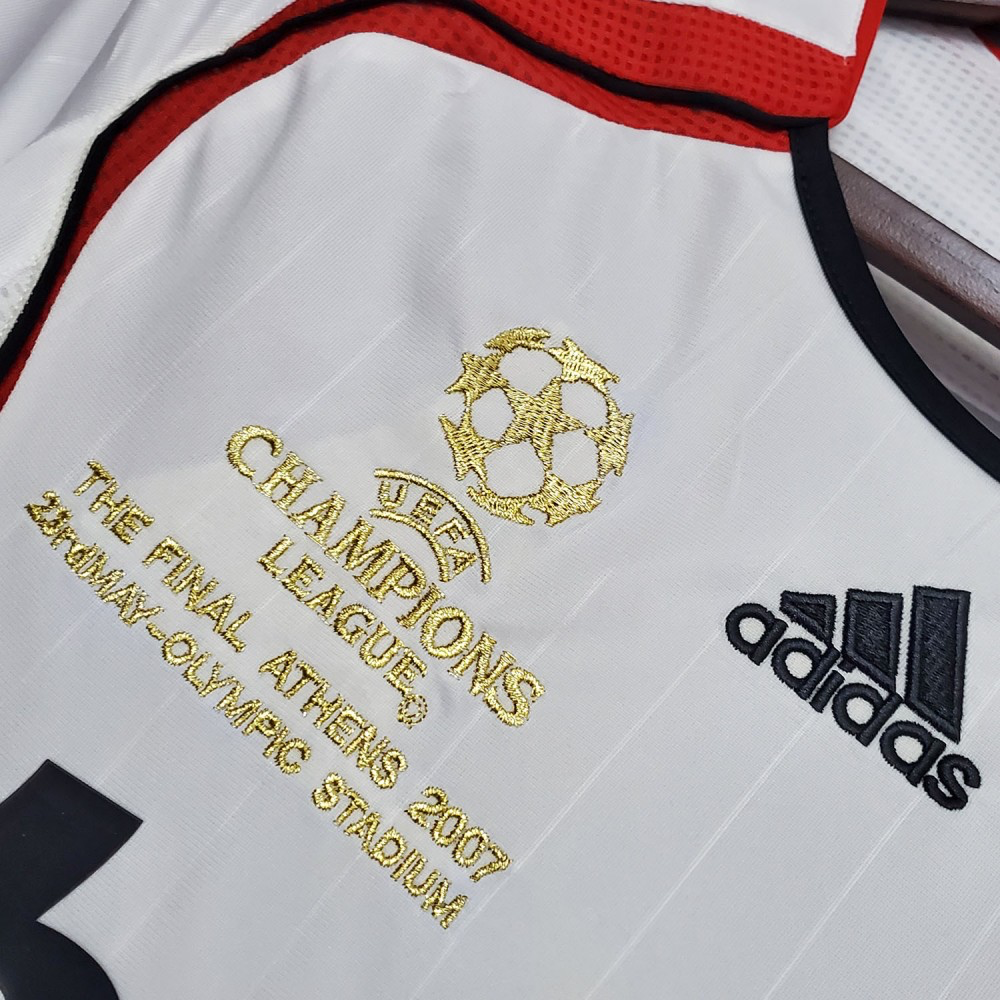 AC MILAN 2006 2007 UCL FINAL AWAY FOOTBALL SHIRT
