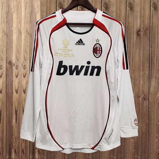 AC MILAN 2006 2007 UCL FINAL LONG SLEEVESFOOTBALL SHIRT