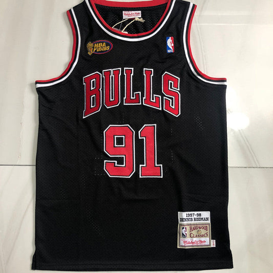 Classics - Authentic Jersey Chicago Bulls 1997-98 Rodman NBA Jersey Black