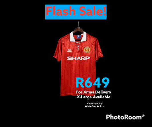 Man Utd 92/94 Home Jersey - XL - Cantona 7