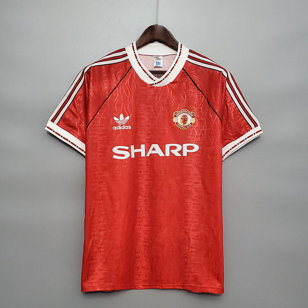 MANCHESTER UNITED 1990-1992 HOME FOOTBALL SHIRT